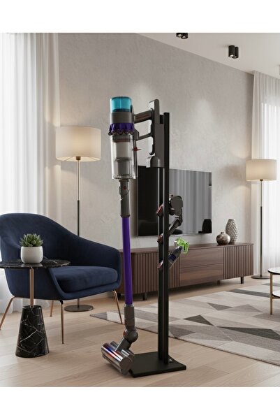 Artimet dekorasyon Pro-DS001 Dikey Süpürge Standı "Siyah" Dyson GEN5 - V16 - V15 - V12 - V11 - V10 - V8 Uyumlu