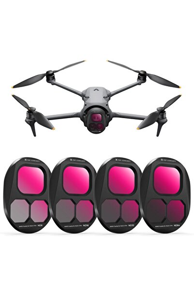 K&F CONCEPT K&F Consept DJI Mavic 4 PRO uyumlu 4 lü ND Filtre Seti -ND8+ND16+...