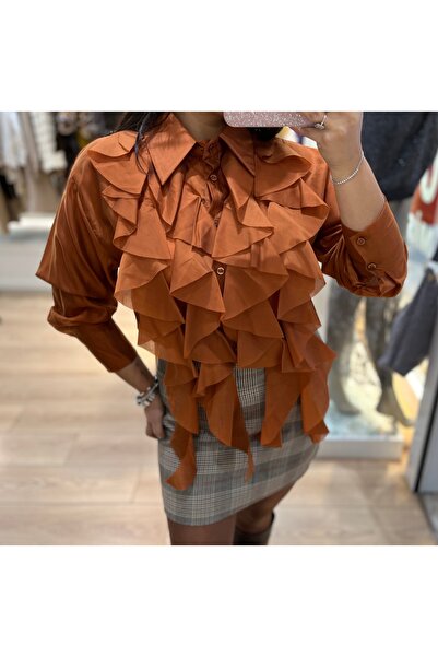 İtalyano İtalyan Fırfır detaylı gömlek