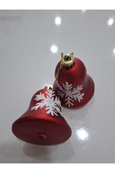Astaş Christmas Red and White Bell 5.5*7cm 2-Pack