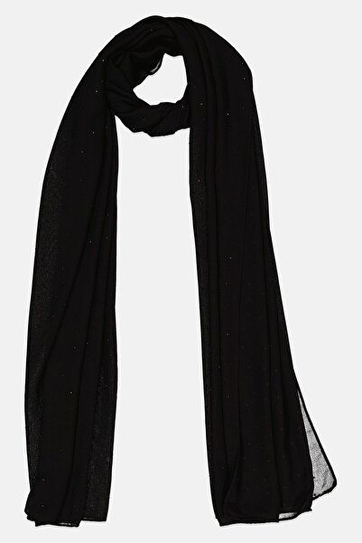 Bebe Women Textured Scarves 184 x 49 cm, Black