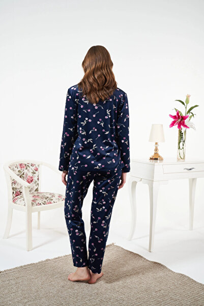 Estiva 25367 shirt collar velvet pajama set