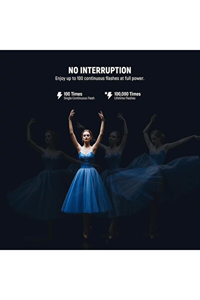 NEEWER Z2PRO-N Round Head 2.4G TTL Speedlite Flash for Nikon - 76W, 1/8000s HSS, 3000mAh