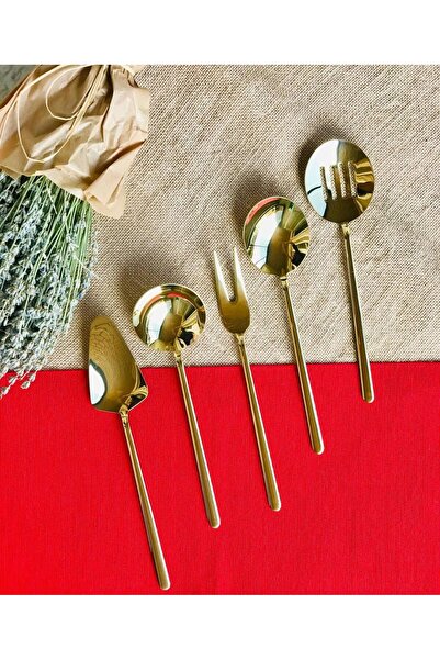 Dame Marie Allegra 5 Piece Gold Ladle Set