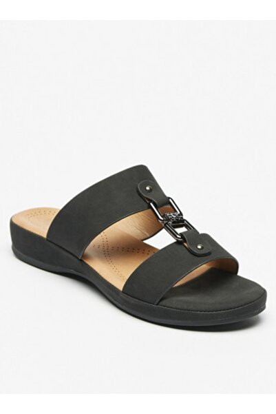 HİKKOKİDSWEAR Elegant black slip-on sandals