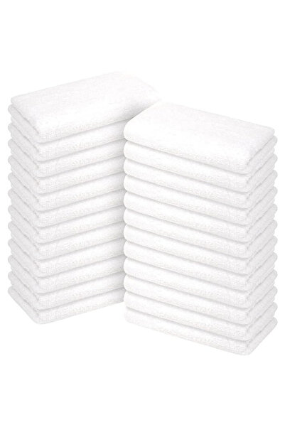 mihriban 6 бавовняних рушників для рук і обличчя, білий набір рушників 30x50 см, рушники для гостей і кухні