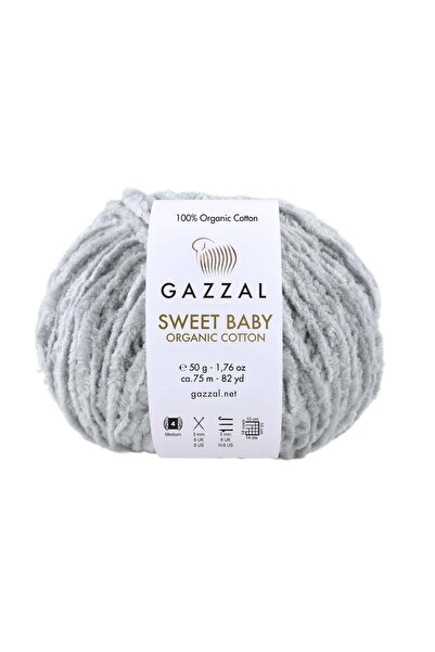 Gazzal Sweet Baby Organic Cotton 50gr 75mt El Örgü Ipliği