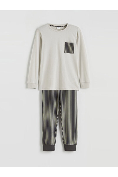 LC Waikiki Peak Yeni Sezon Bisiklet Yaka Erkek Çocuk Pijama Takımı