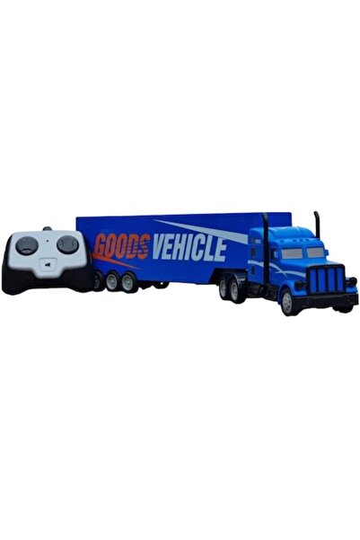 HAPPY JOKER Remote control truck, rubber wheels, 2.4GHz, 48 x 9 cm, blue,