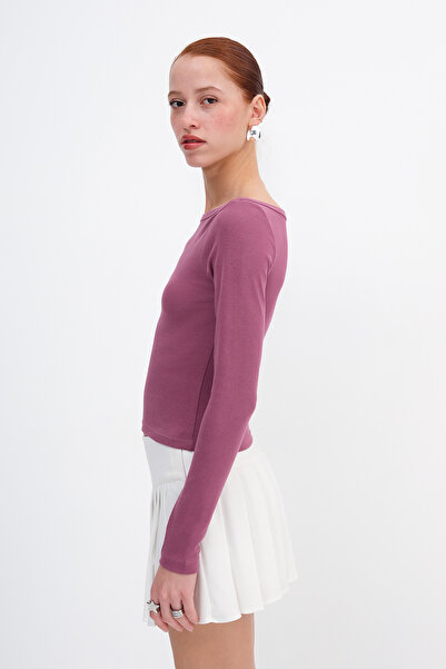 Addax Long Sleeve Basic Blouse B12189