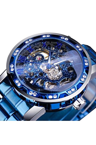 T-WINNER Ceas de mână bărbătesc mecanic automat schelet elegant afaceri lux m...