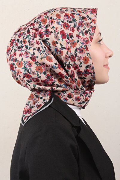 LOCELLA ESARP Lo'cella Pamuklu Soft Eşarp 4161-8 Siyah-Bej