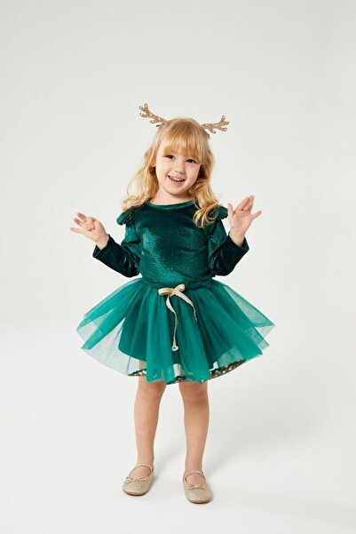 Polente Girl's Tutu Skirt Christmas Set