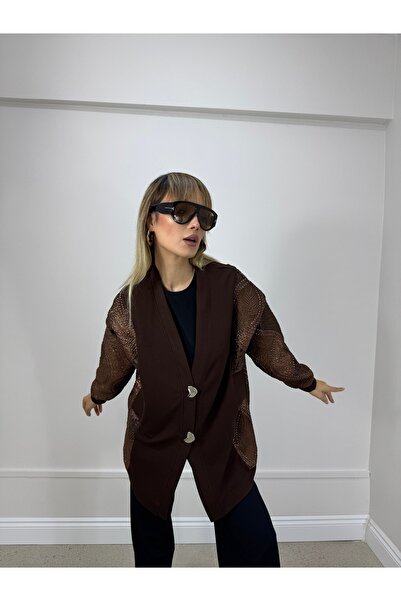 dilber fashion Opened Paneled Cardigans