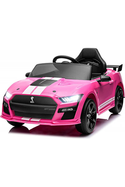 Ford Masinuta electrica pentru copii Mustang GT500 and Shelby Cobra Pink 60W cu telecomanda si licen