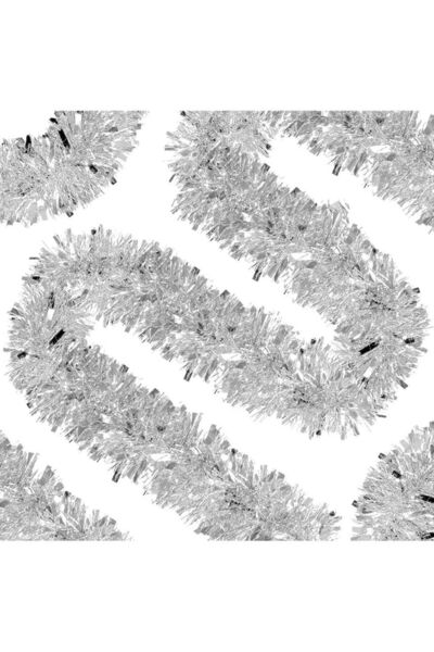 OEM Set of 3 Christmas Tinsel Garlands 200 cm (Green/White) - Bet By DBR