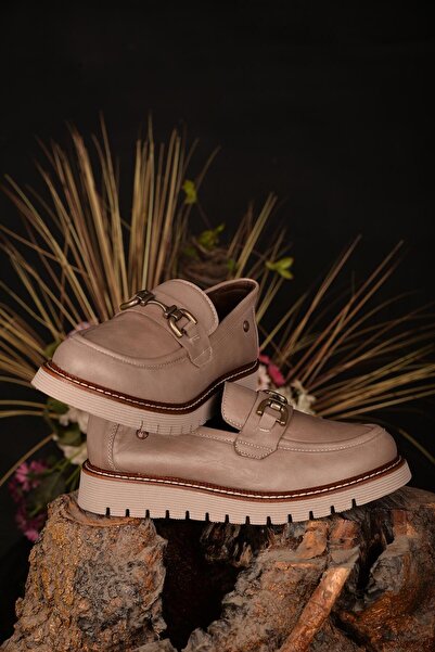 Mammamia Women's Winter Waterproof Non-Slip Sole Lightweight Comfortable 100% Genuine Leather Style Casual Shoes