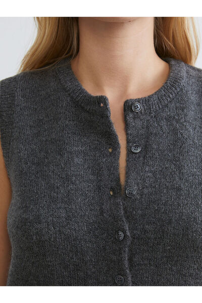 LC Waikiki Peak Yeni Sezon Bisiklet Yaka Kadın Triko Yelek