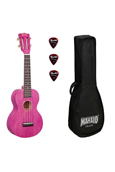 Mahalo ML2BC – Set ukulele concert, finisaj mov Berry Crush, 3 pene, cu husă