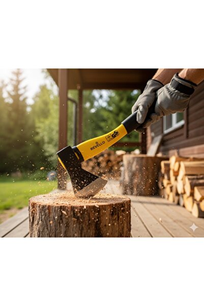 deniz hırdavat Fiber Saplı Balta Nacak Kamp Odun Kesme - Kırma Budama Kemik Kesme Bölme