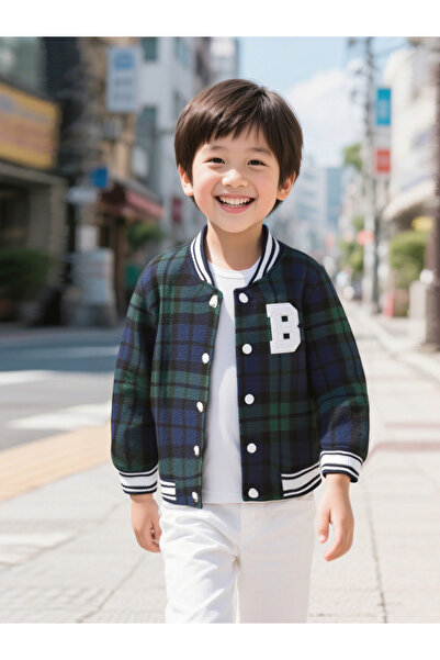 Take Two By Styli Checked Patch Detail Button Up Jacket