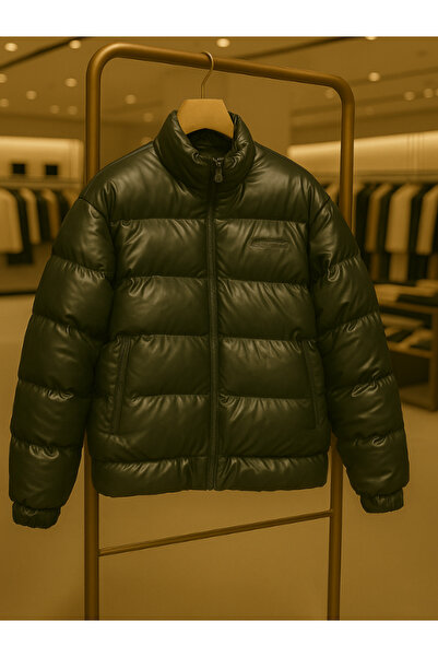 Chirkef Green Men's Bomber Jacket Coat