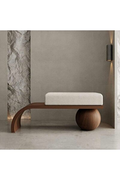 larissa design ahşap puf/bench kürelerimiz masif ahşaptır kumaş ve renk seçen...