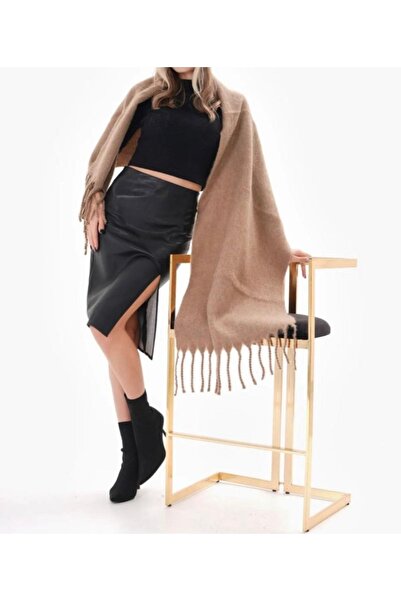 ICONE BAG Solid Color Acrylic Shawl Scarf Blue Shawl