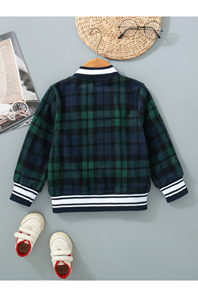 Take Two By Styli Checked Patch Detail Button Up Jacket