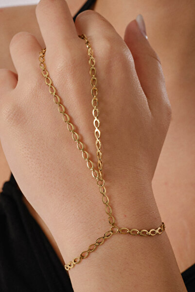 ByFlorya Jewelry سوار شاهميران من الفولاذ على شكل سلسلة شاهميران