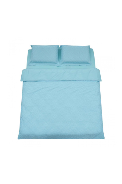 Heinner King Size Bed Linen with Tufted Embroidery - Blue