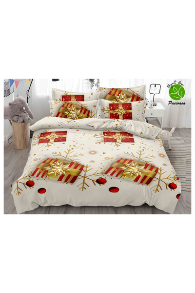 FIONNA.RO Lenjerie De Pat Finet Craciun - Golden Gift
