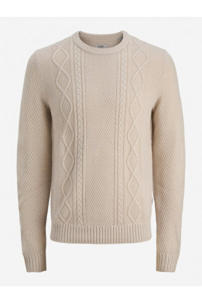 REBEL By Styli Jrebjosh Cable Knit Crew Neck Sweater