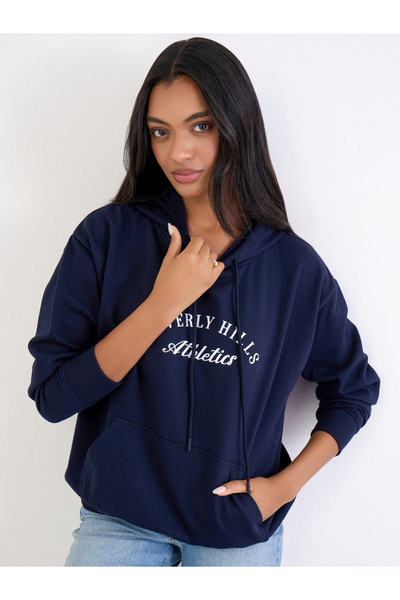 Styli Navy Blue Beverly Hills Athletics Hoodie