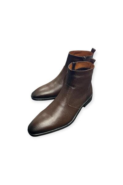 şık kundura Genuine Leather Special Production Handmade Men's Boots