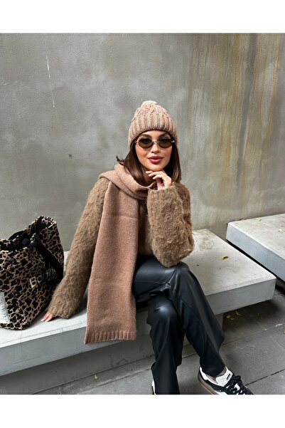 LAGRANZE Filay Women's Scarf Beanie Set of 2