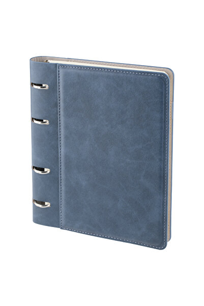 Neso Medya Grup 15x21 Termo Deri Defter, Dört Halka Mekanizmalı