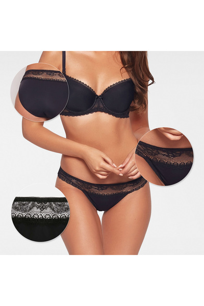 Henderson Women's Briefs Panties with Lace Hem Elegant & Comfortable Polyamide & Elastane | Julietta