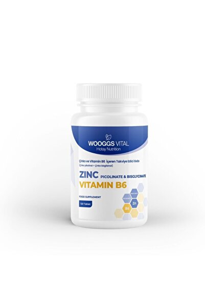 Wooggs Vital زنك وبي6 إيتاج 120 قرص