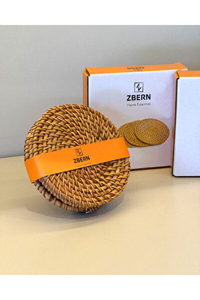 Gifts and More Hacı Ali 3 Pieces 10X10 cm Rattan Mat
