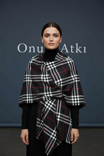 Onur Scarf - the Expected Winter Shoulder and Neck Scarf Has Arrived Thick Winter Product Plaid Pattern Trend Store