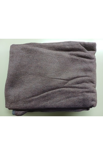 SESLİ HOME Single Person Solid Color Plush Blanket - Anthracite