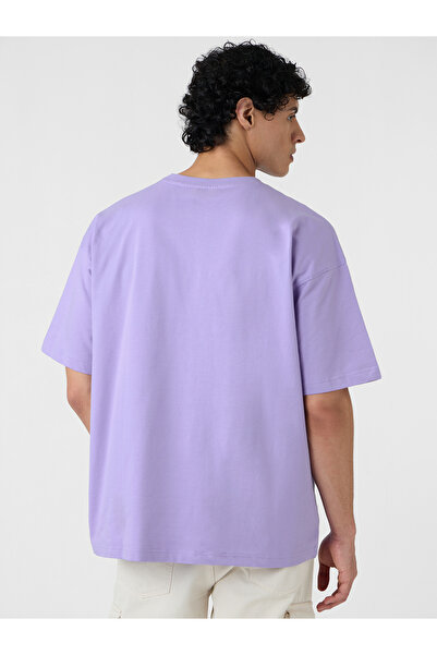 The Souled Store By Styli Men Purple Oversized Casual T-Shirt