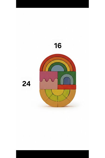 mebaconcept Montessori Ahşap Puzzle | Renkli Eğitici Oyuncak – El Becerisi Geliştirici