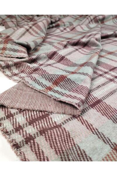 Kumaş Parça Πλεκτό ύφασμα σε πράσινο μπορντό ροζ χρώματα (Πλάτος 150 cm x Μήκ...
