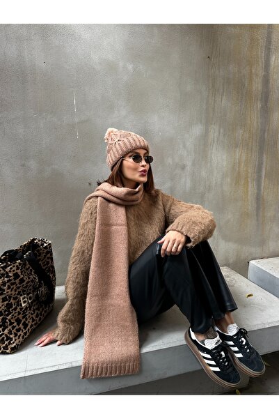 LAGRANZE Filay Women's Scarf Beanie Set of 2