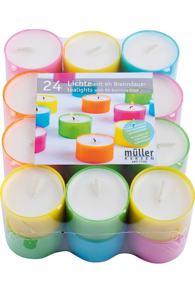 Mueller kerzen lumanari pastila colorate 24 bucati