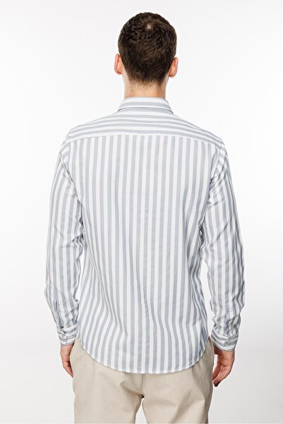 İgs Чоловіча сіра сорочка Dynamic Fit з ґудзиками на комірі