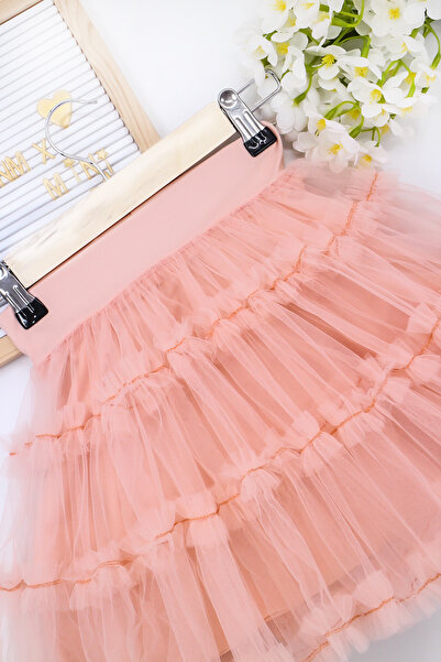 VİTRİNMİXMİNİ Light Salmon Color Girls' Tutu Skirt