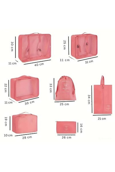 Burak 7-piece travel organizer set